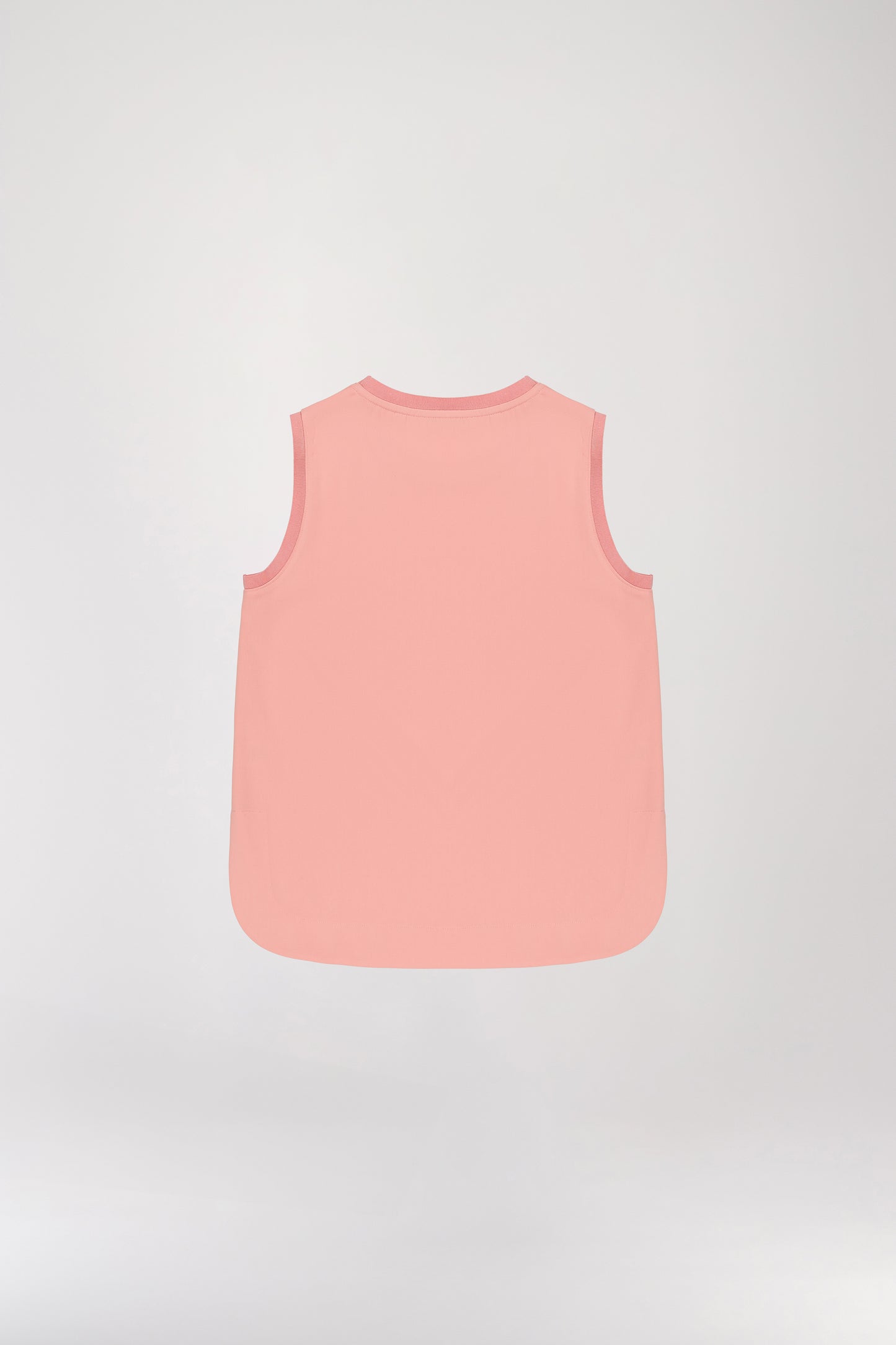 Loose apricot sleeveless top