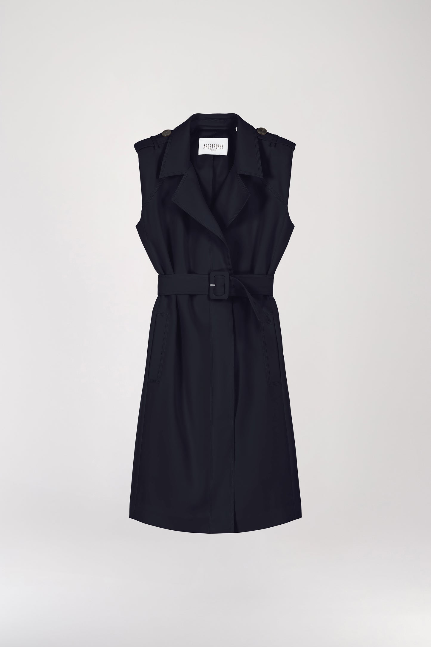 Navy trench dress