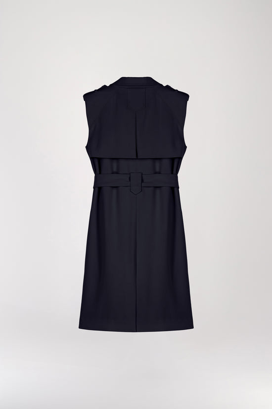 Navy trench dress