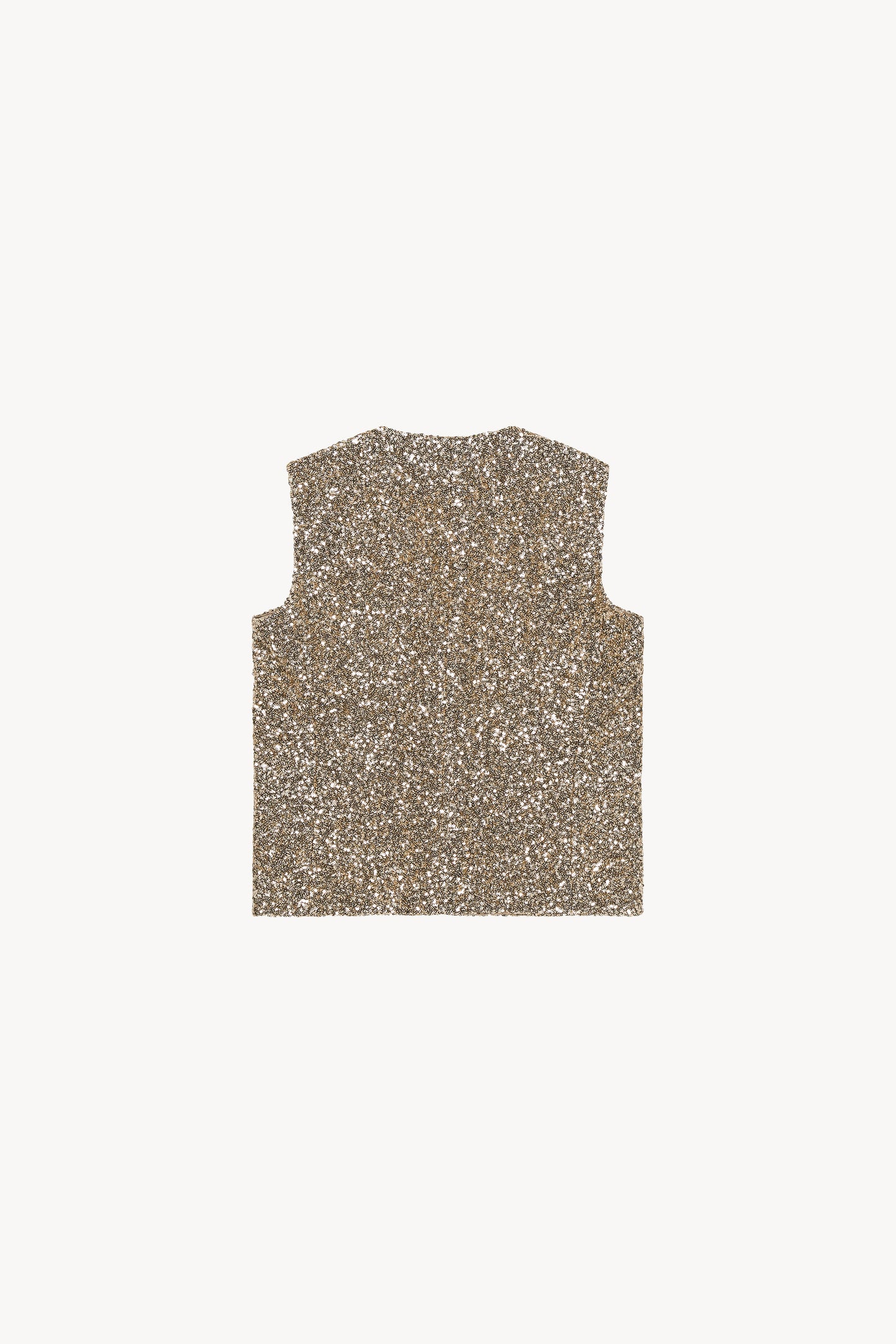 Gold sequin vest