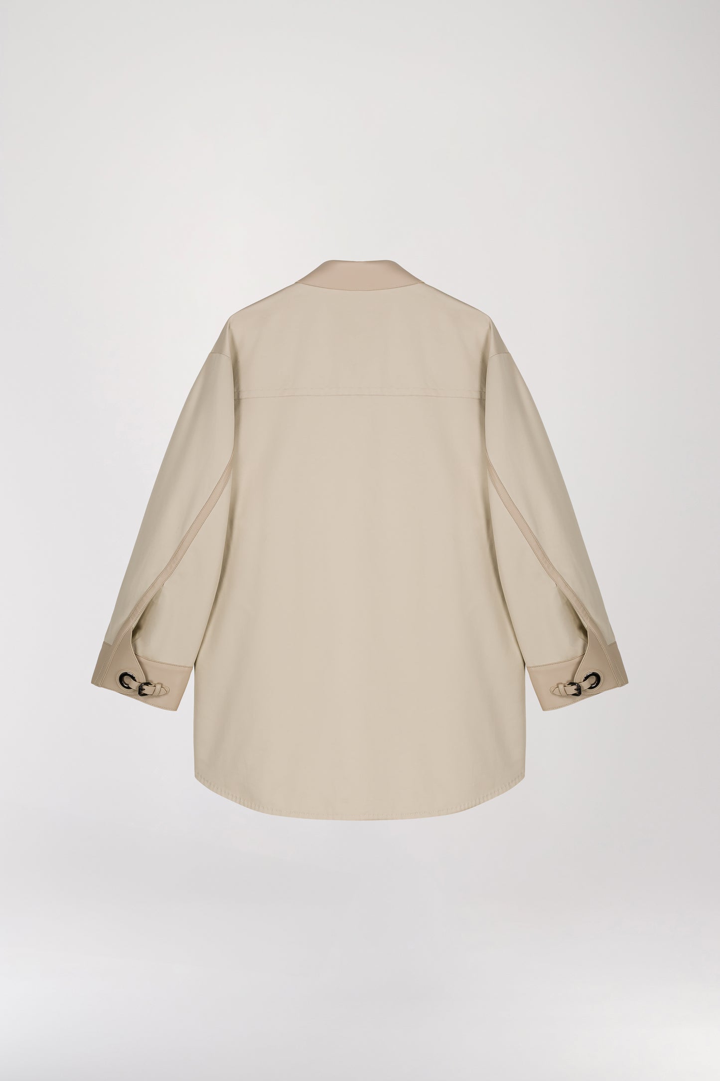 Manteau chemise beige