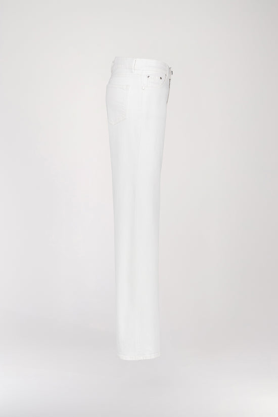 Jeans large blanc denim