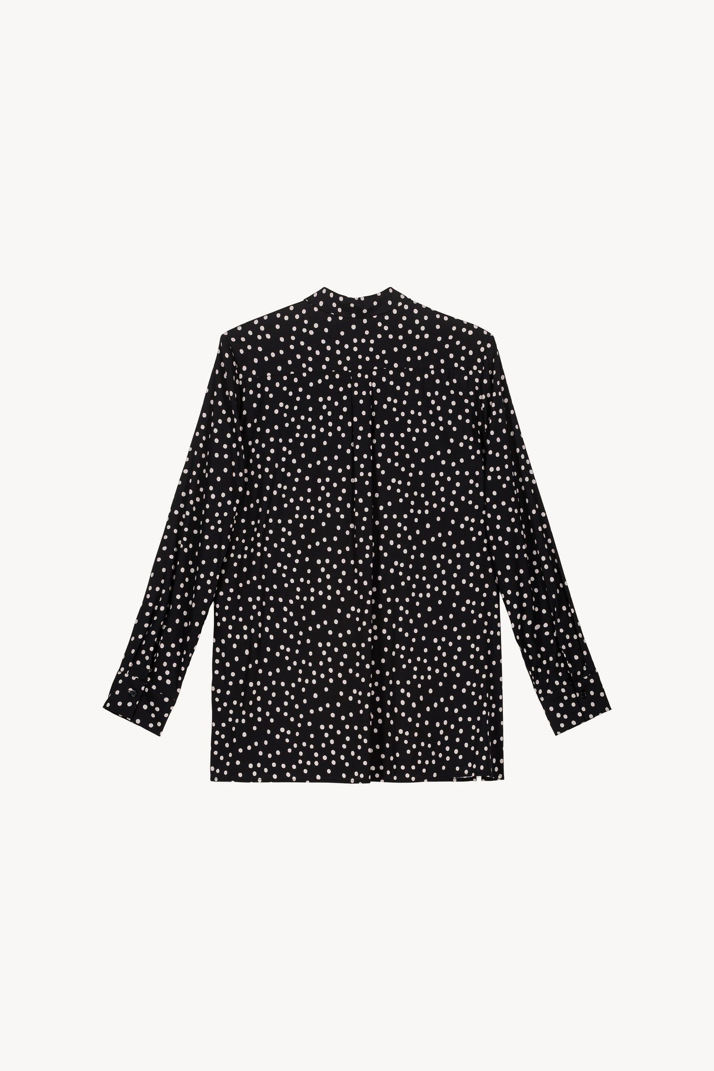 Chemise ample imprimé à pois noir