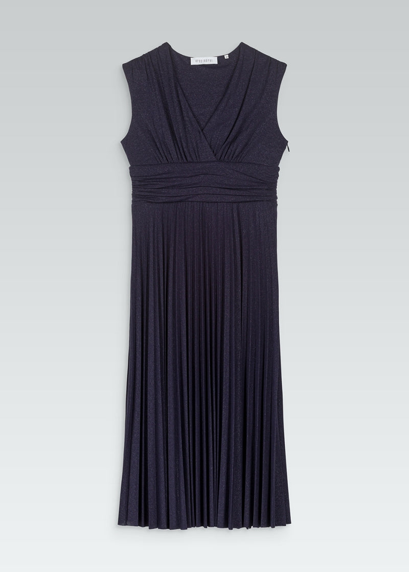 Robe Apostrophe Taille 42 - Bleu Marine - Genou - Style A-Line - Neuf Sans étiquette