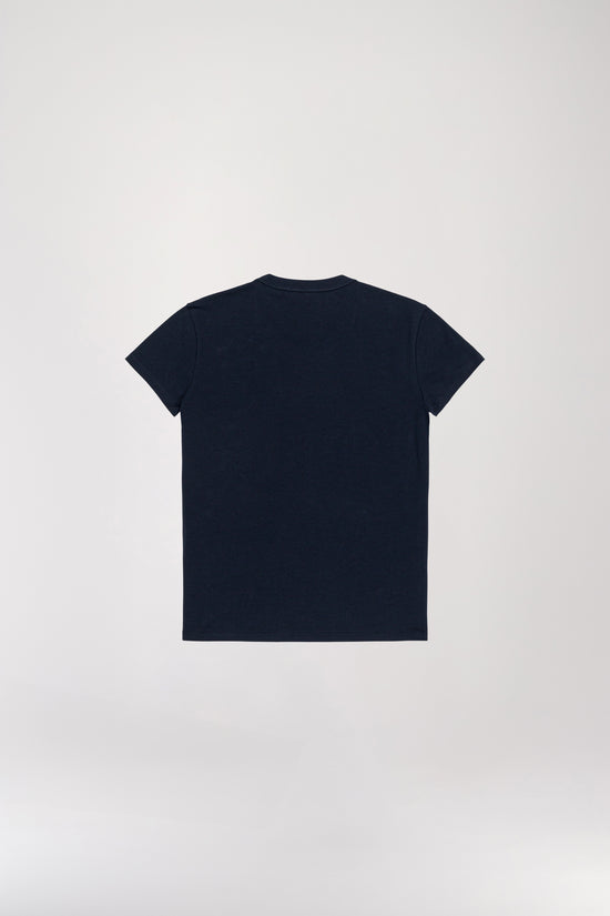 Navy embroidery t-shirt