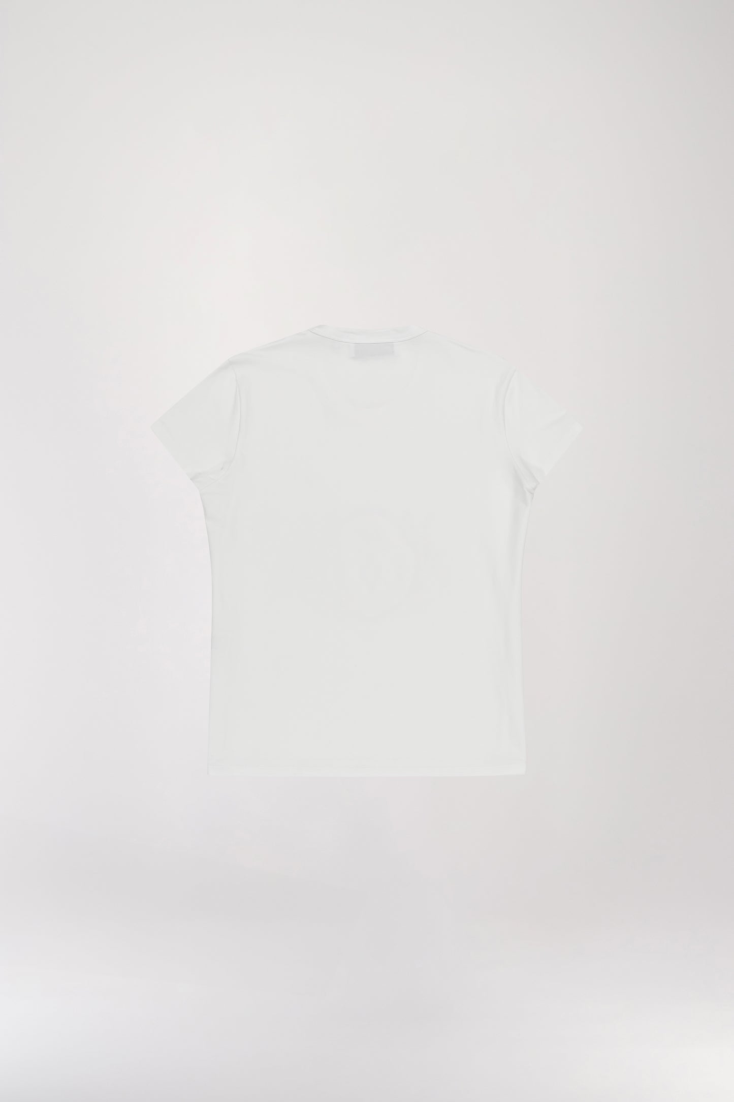 T-shirt brodé de perles blanc cassé