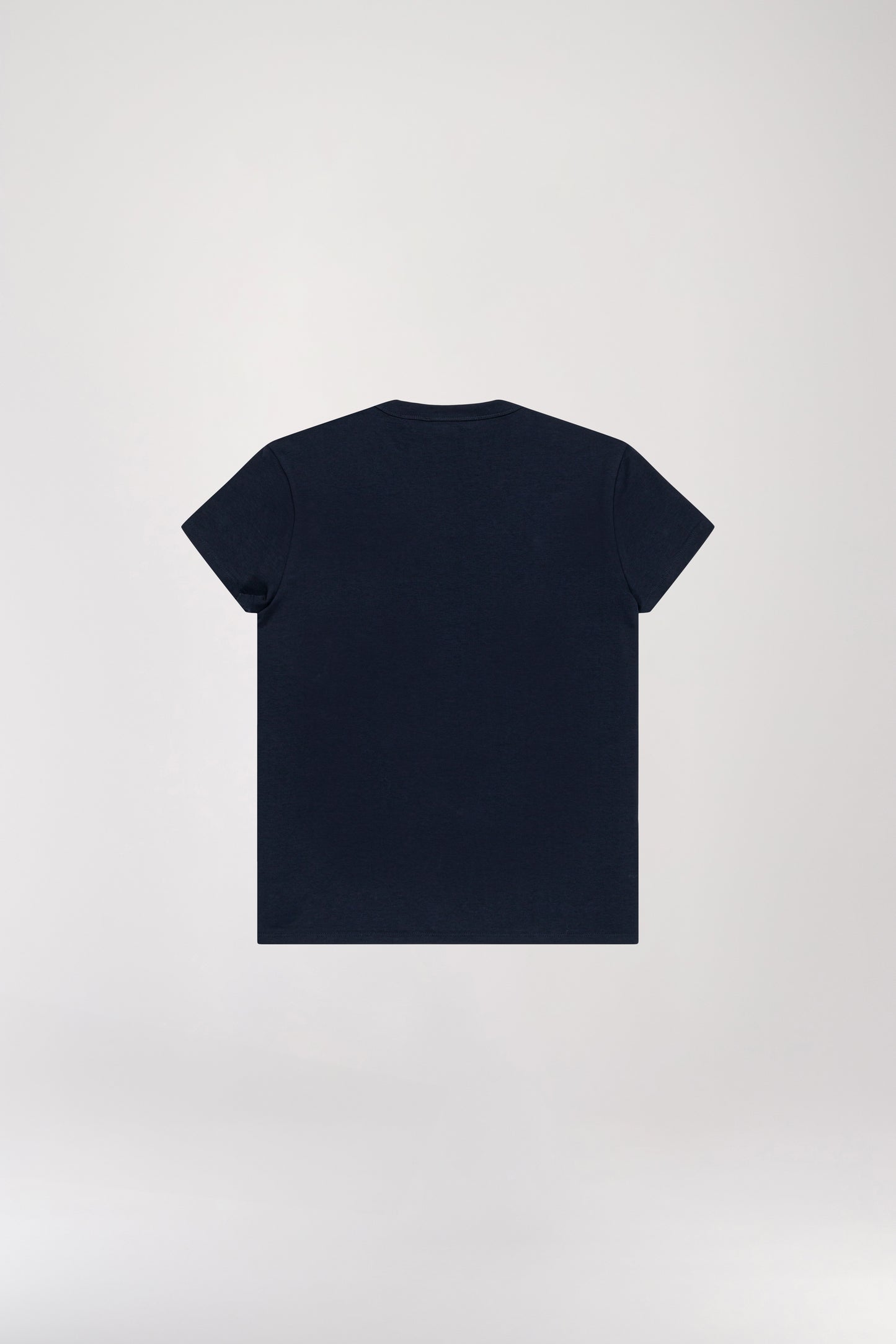 Navy beaded embroidered T-shirt