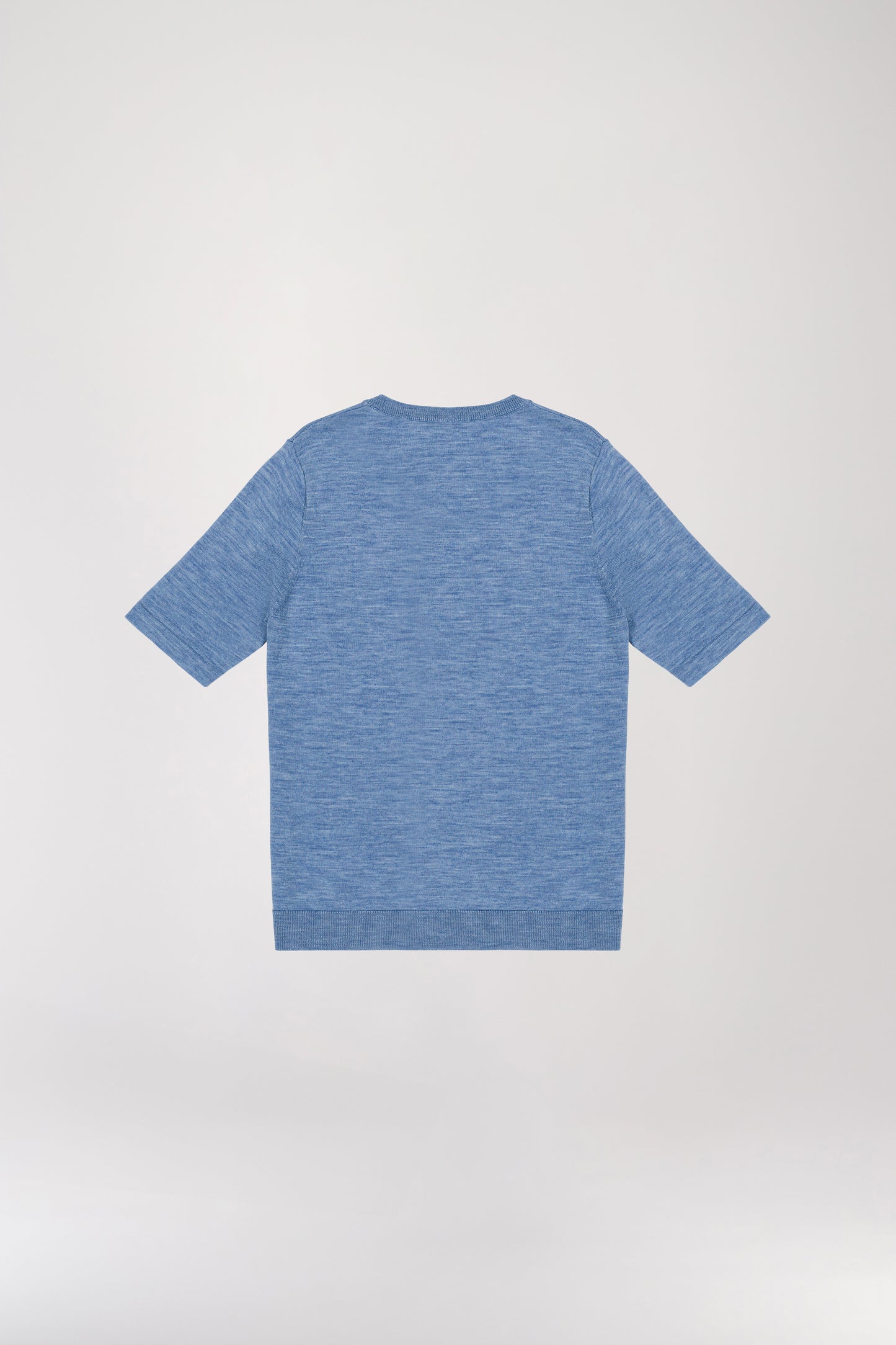 T-shirt en maille bleu