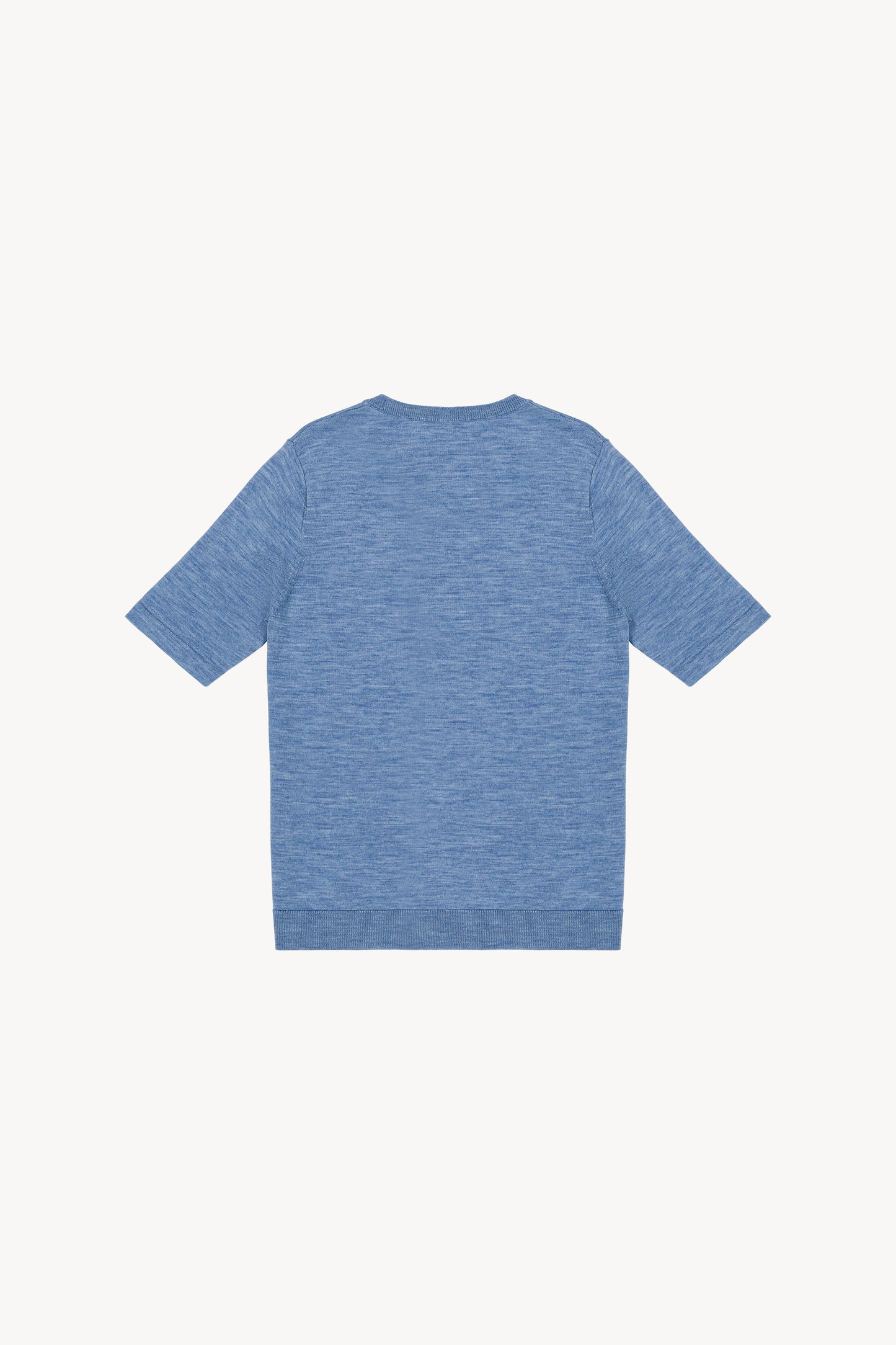 T-shirt en maille bleu