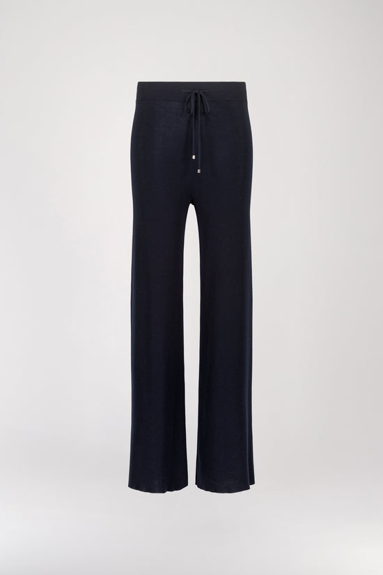 Navy knit pants