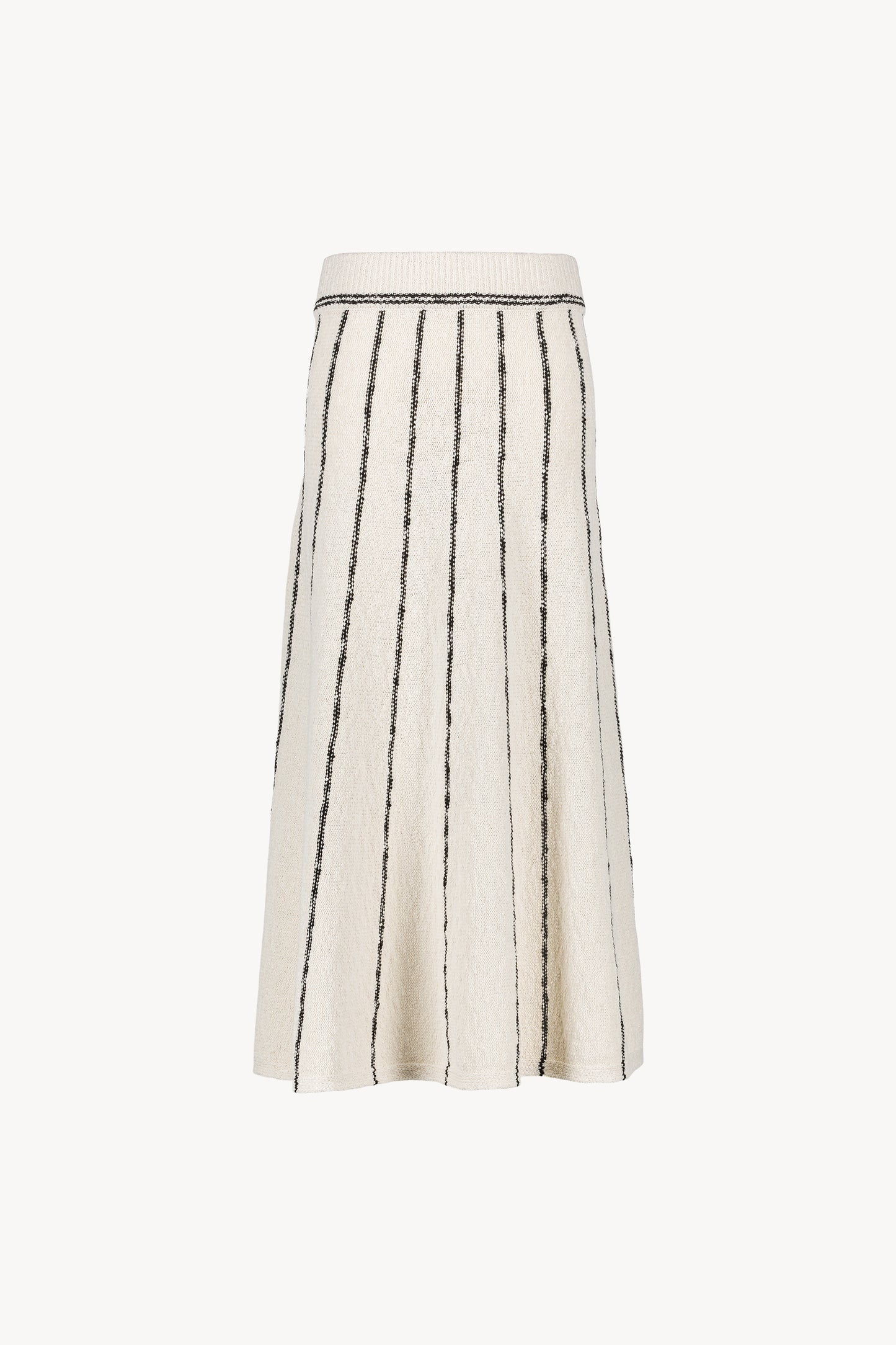 Jupe longue maille blanc cassé