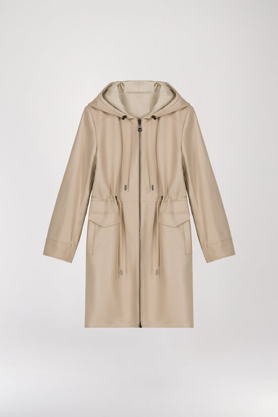 Parka réversible beige