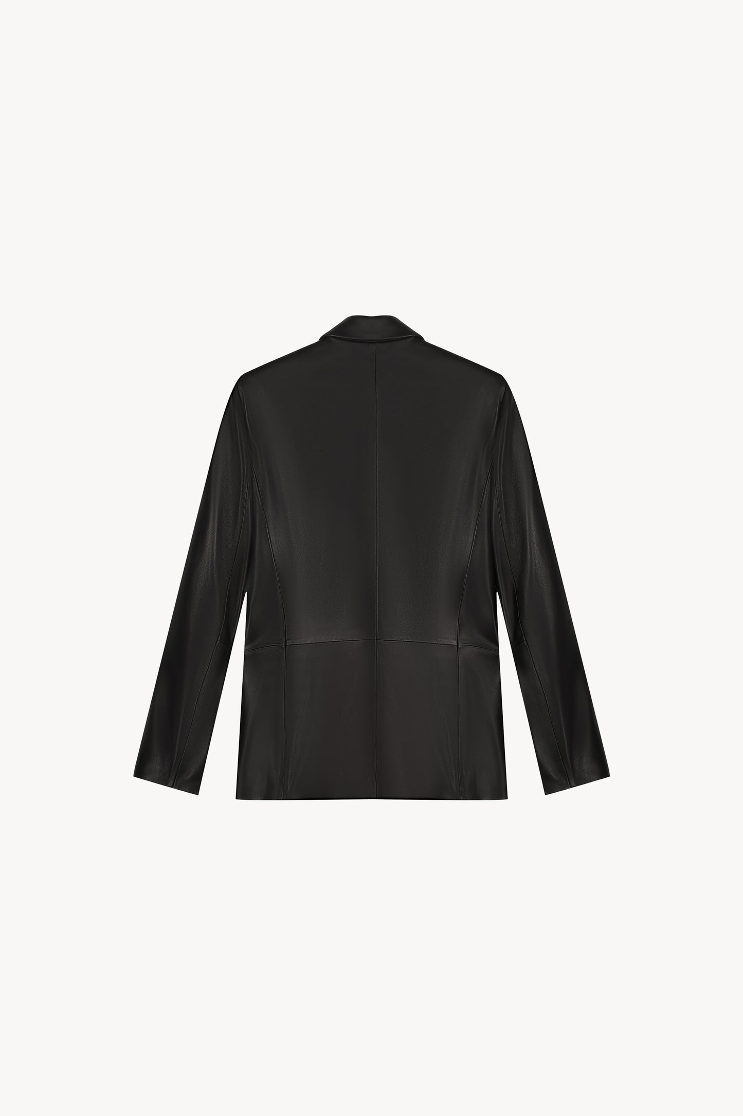 Black leather blazer