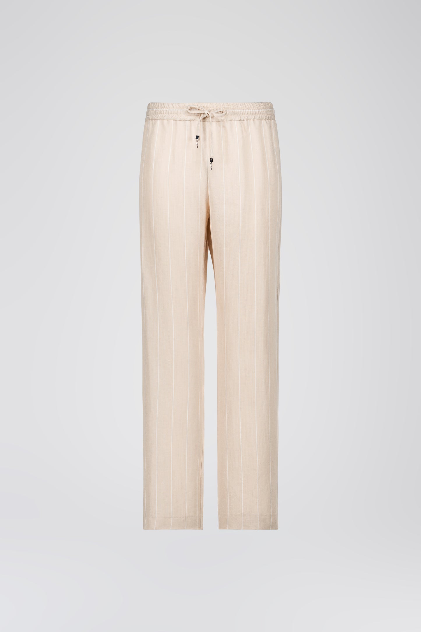 Pantalon droit fluide beige en lin