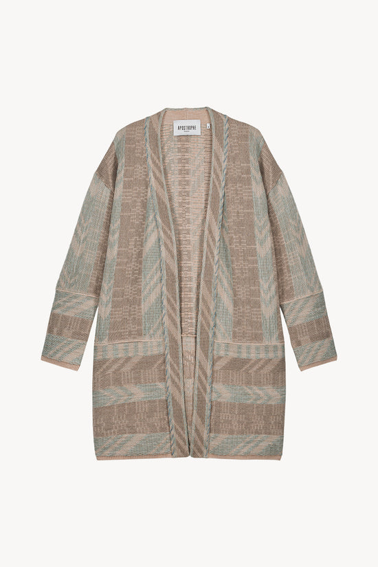 Ce manteau en laine mérinos style kimono, doux et chaud