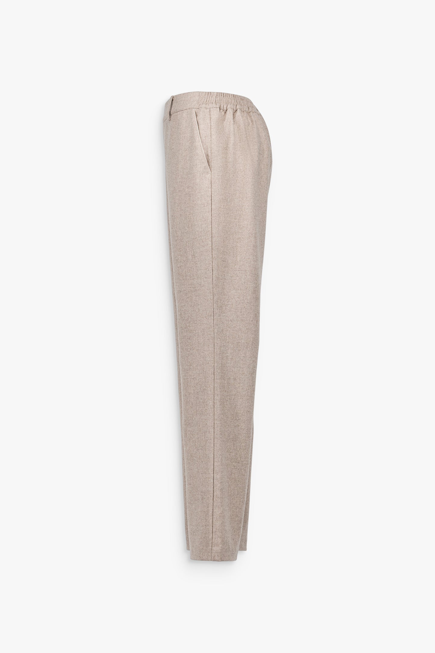 Pantalon droit taupe, parfait seul ou en ensemble coordonné.