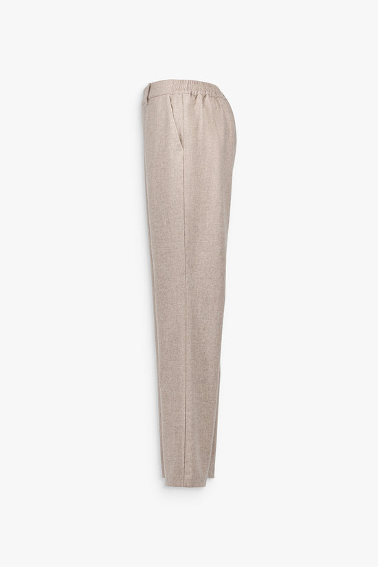 Pantalon droit taupe, parfait seul ou en ensemble coordonné.