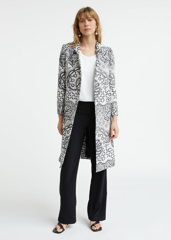 Manteau en jacquard