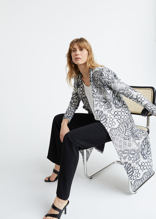 Manteau en jacquard