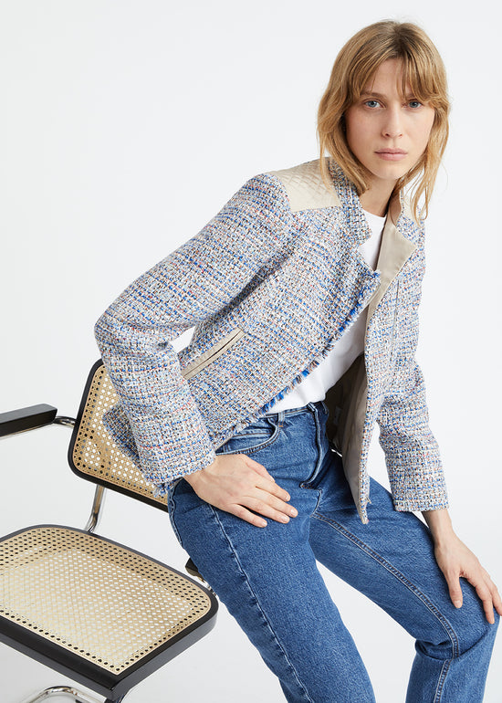 Veste perfecto en tweed