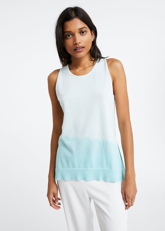 Débardeur tie & dye turquoise