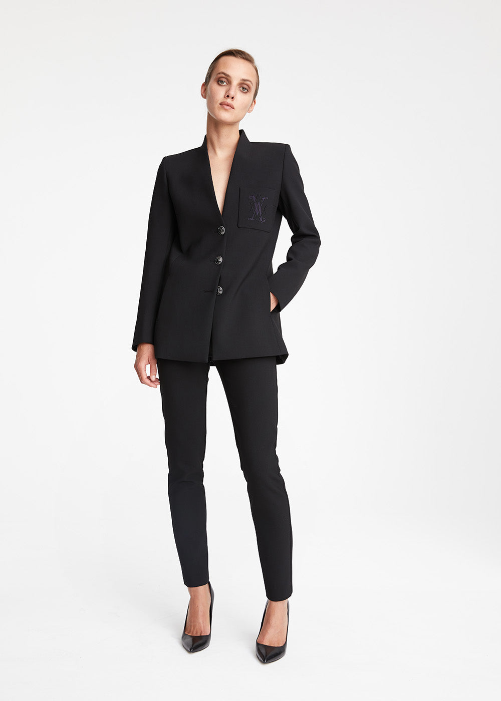 Veste tailleur longue