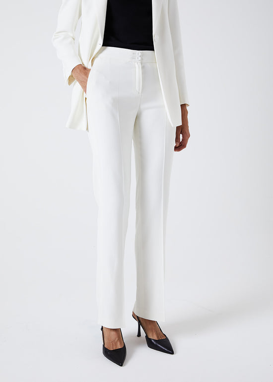 PANTALON CRÊPE ENVERS SATIN
