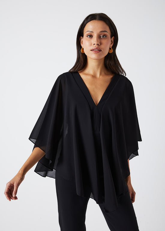 COMBINAISON NOIRE STYLE CAPE