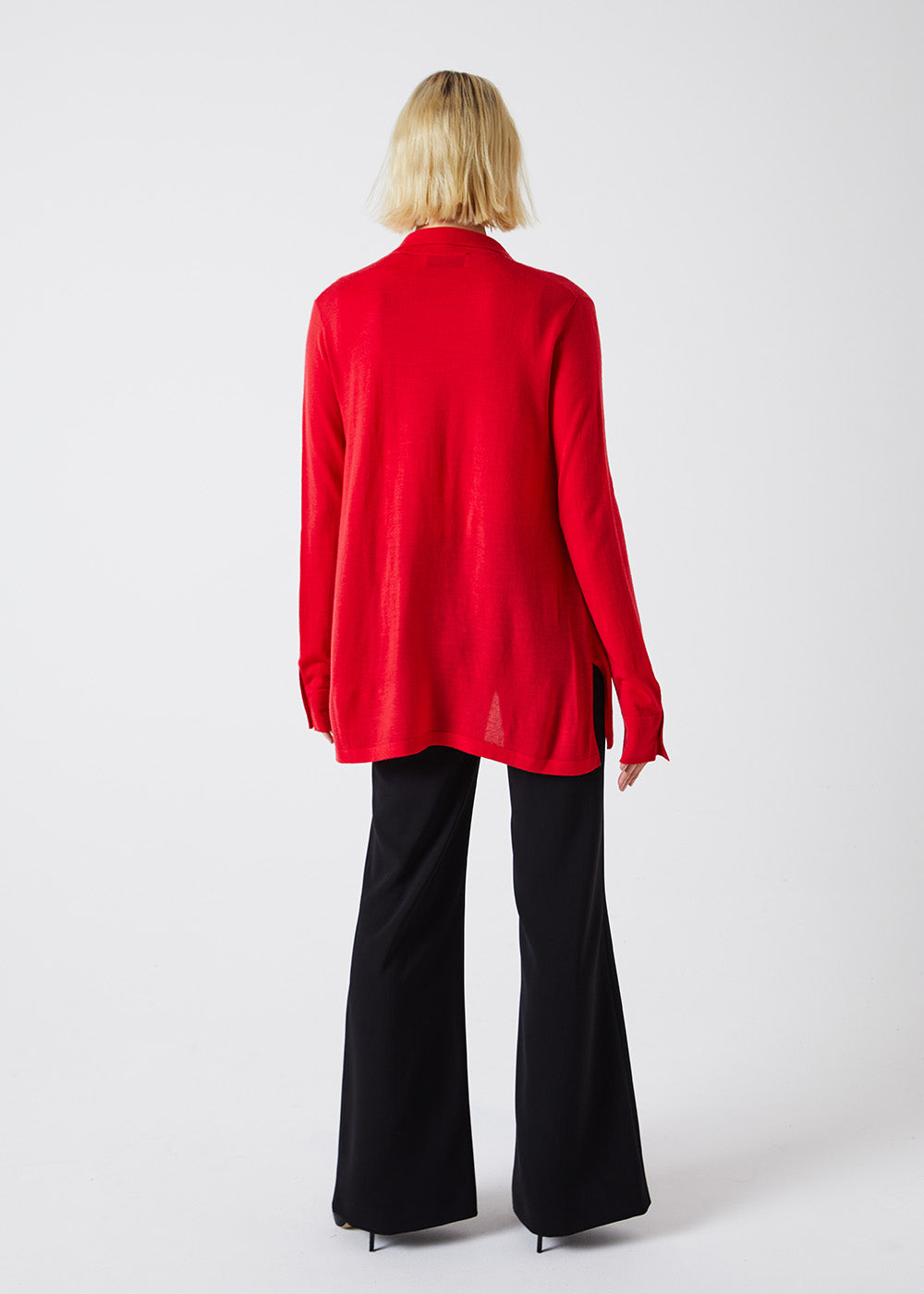 CHEMISE EN LAINE MERINOS CORAIL