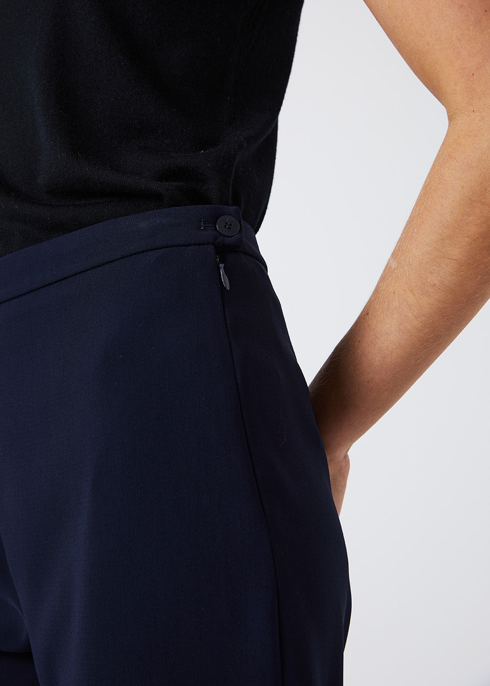 PANTALON MARINE EVASE INFROISSABLE