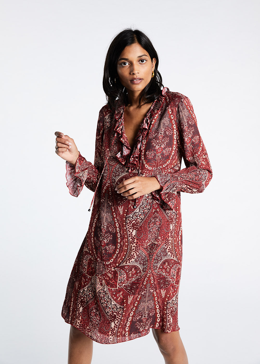 Robe Sofia imprimé cachemire