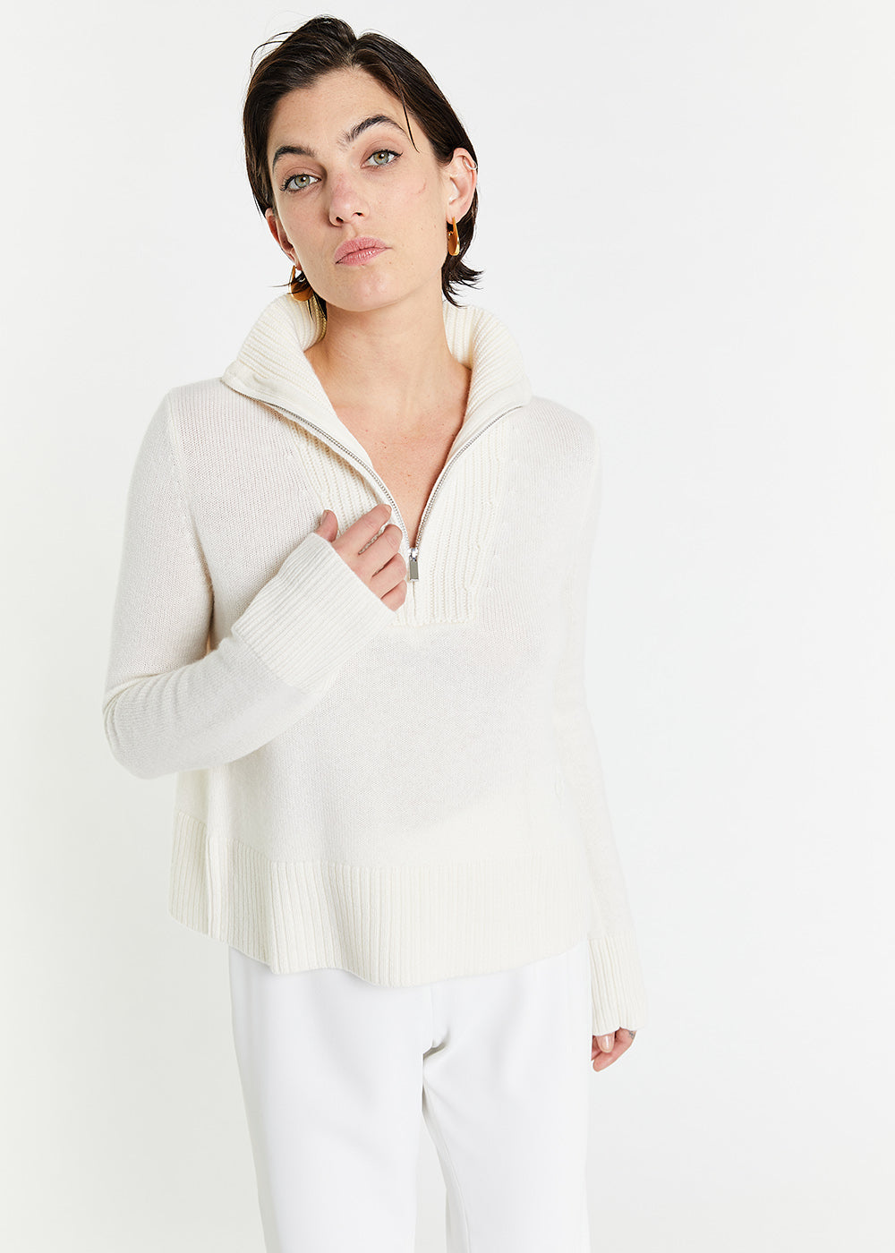 PULL EN LAINE BLANC