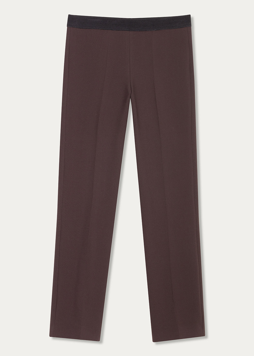 Pantalon avec taille élastique marron