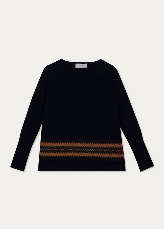 Pull en cachemire marine
