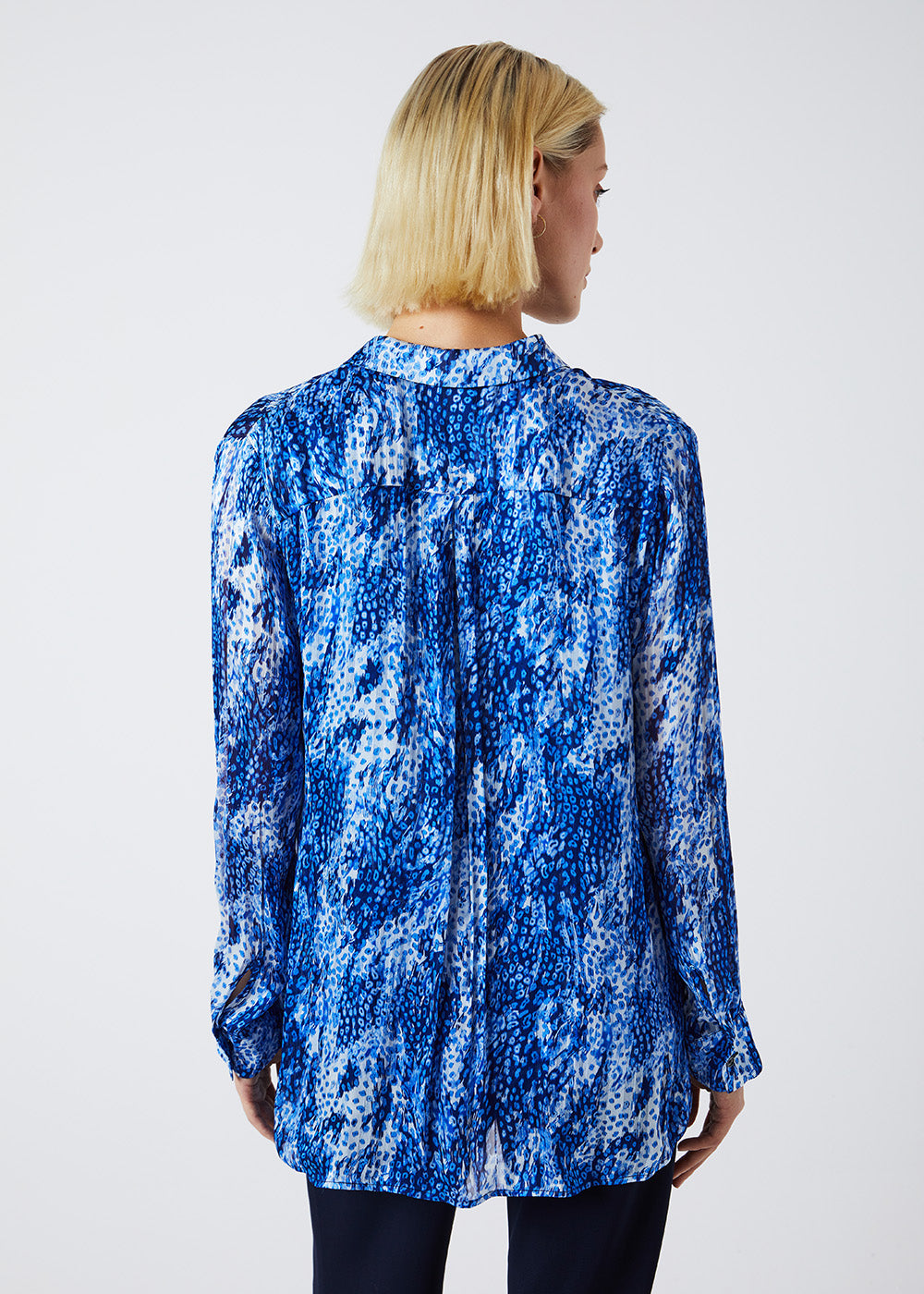 CHEMISE IMPRIMEE ECUME MARINE